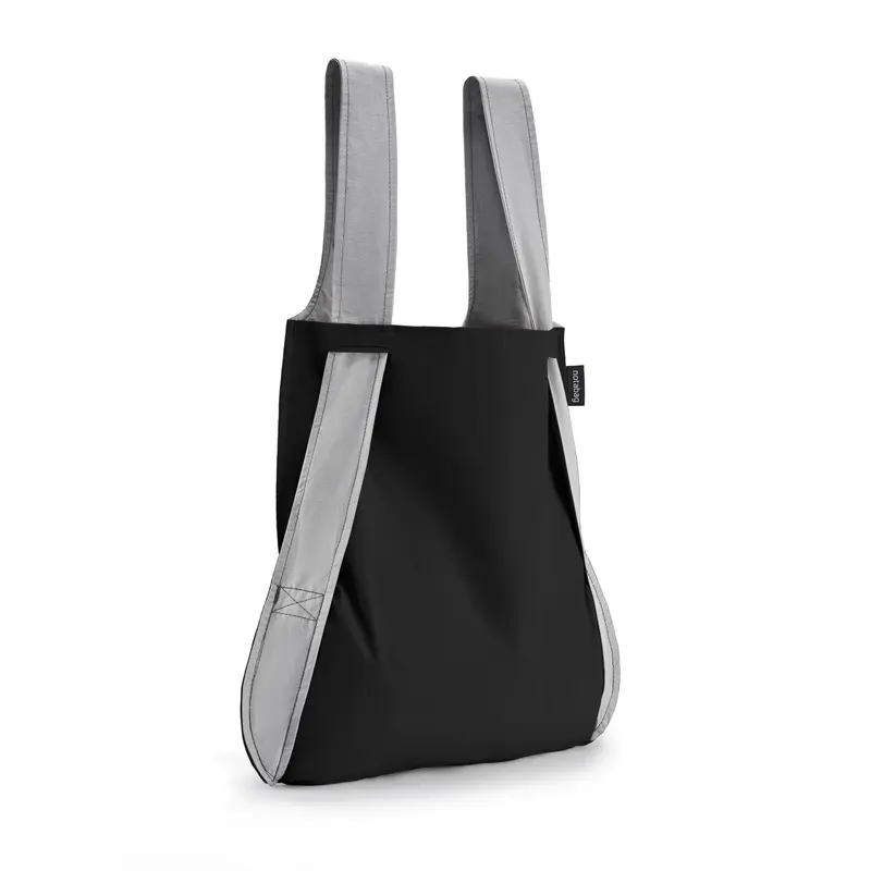 Notabag Opvouwbare 2-in-1 Shopper Tas & Rugzak | Grijs & Zwart