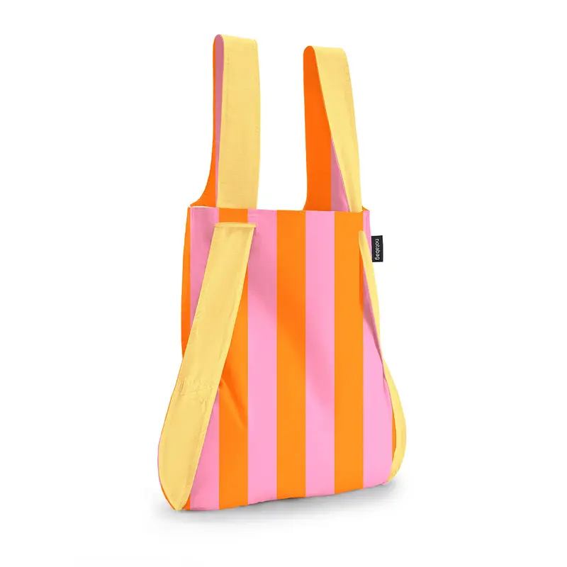 Notabag Opvouwbare 2-in-1 Shopper Tas & Rugzak | Vanilla Stripes