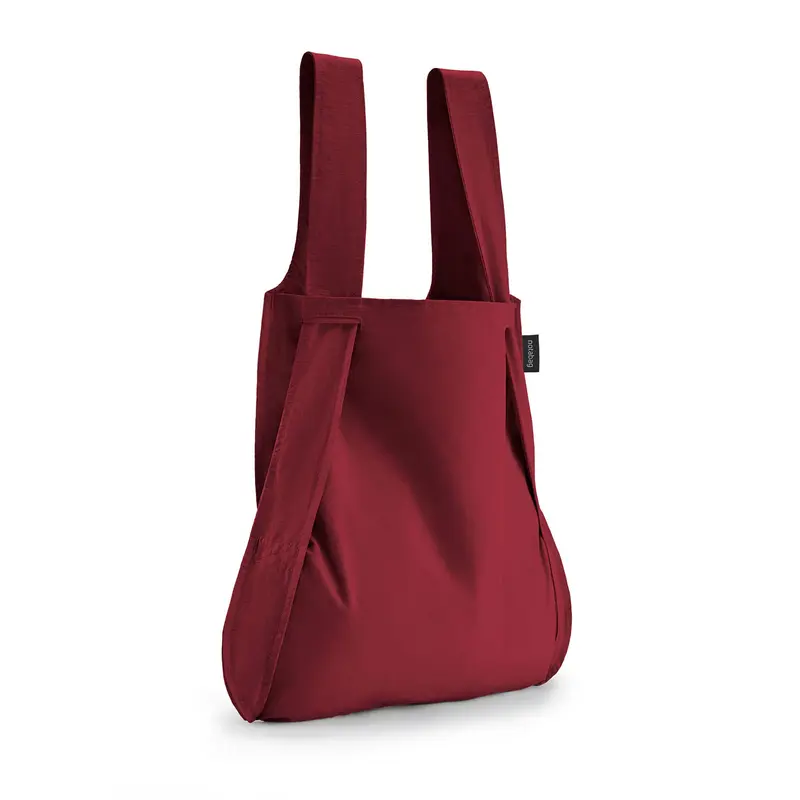 Notabag Opvouwbare 2-in-1 Shopper Tas & Rugzak | Wijnrood