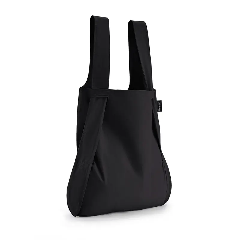 Notabag Opvouwbare 2-in-1 Shopper Tas & Rugzak | Zwart