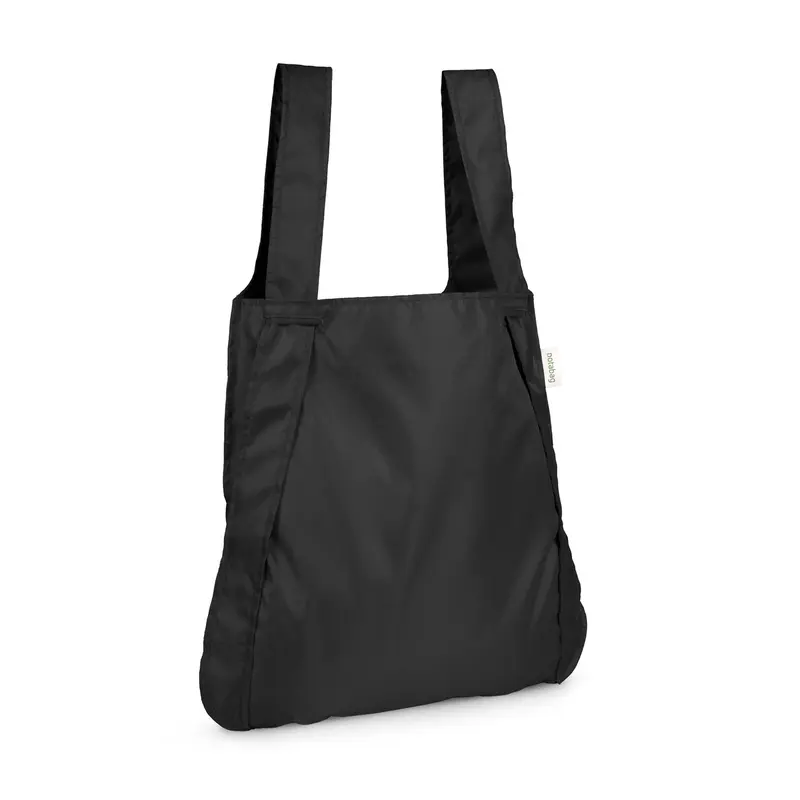 Notabag Recycled Opvouwbare 2-in-1 Shopper Tas & Rugzak | Zwart