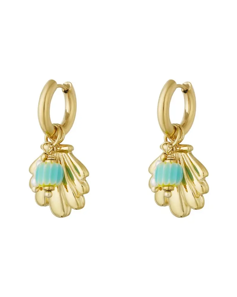 Oorbellen Hoops Beach style - Schelpje