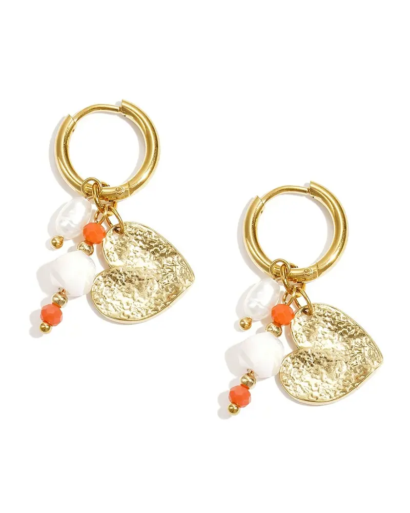 Oorbellen Hoops bedeltjes - Hartjes