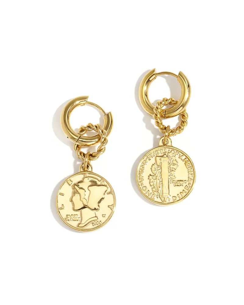 Oorbellen Hoops bedeltjes - Muntjes
