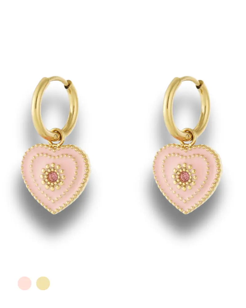 Oorbellen Hoops - Hartjes