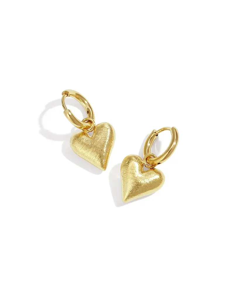 Oorbellen Hoops - Hartjes mat
