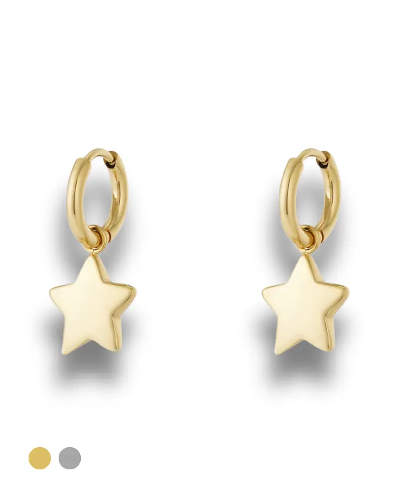 Oorbellen Hoops minimalistisch - Sterretje