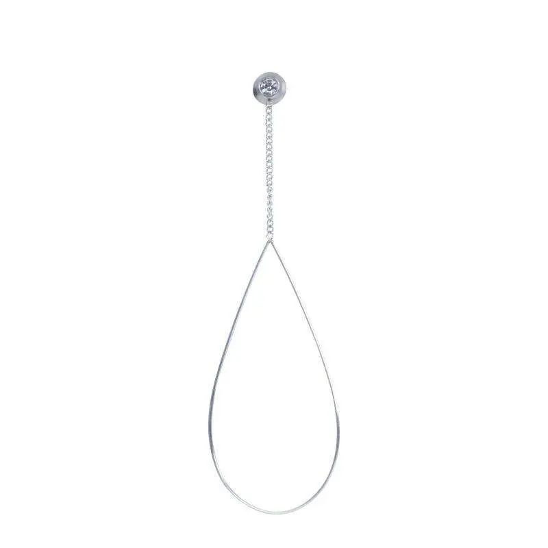 Oorbellen oval chain stone - iXXXi - Oorbellen