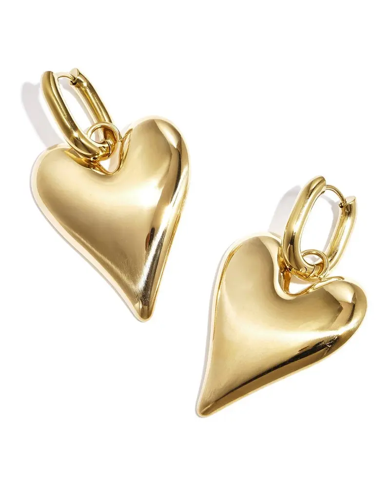 Oorbellen Statement Hoops - Hartjes