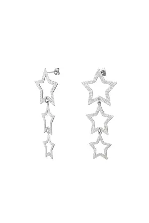 Oorbellen Ster zilver