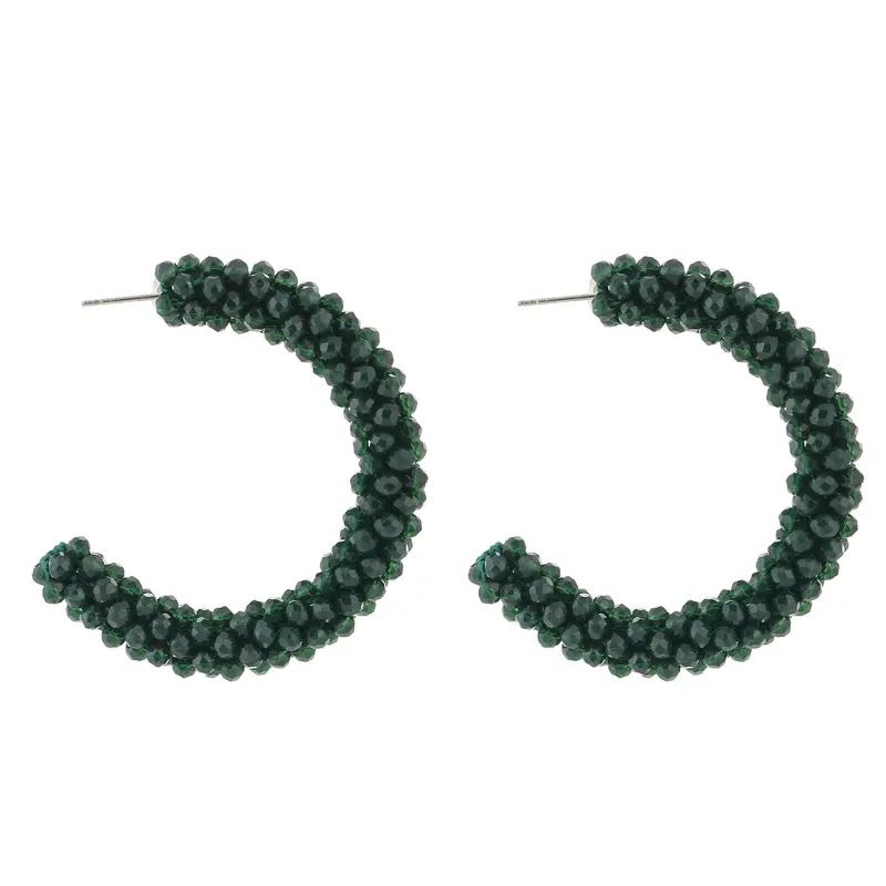 Oorbellen Strass Kralen groen