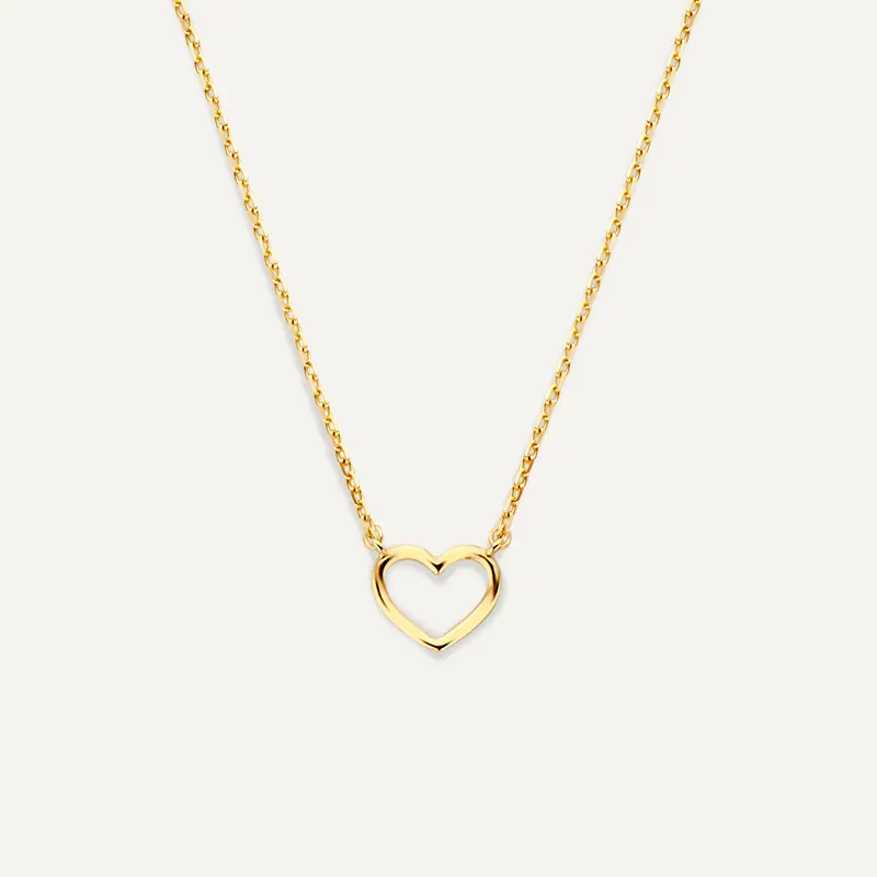 Open Heart Pendant Necklace