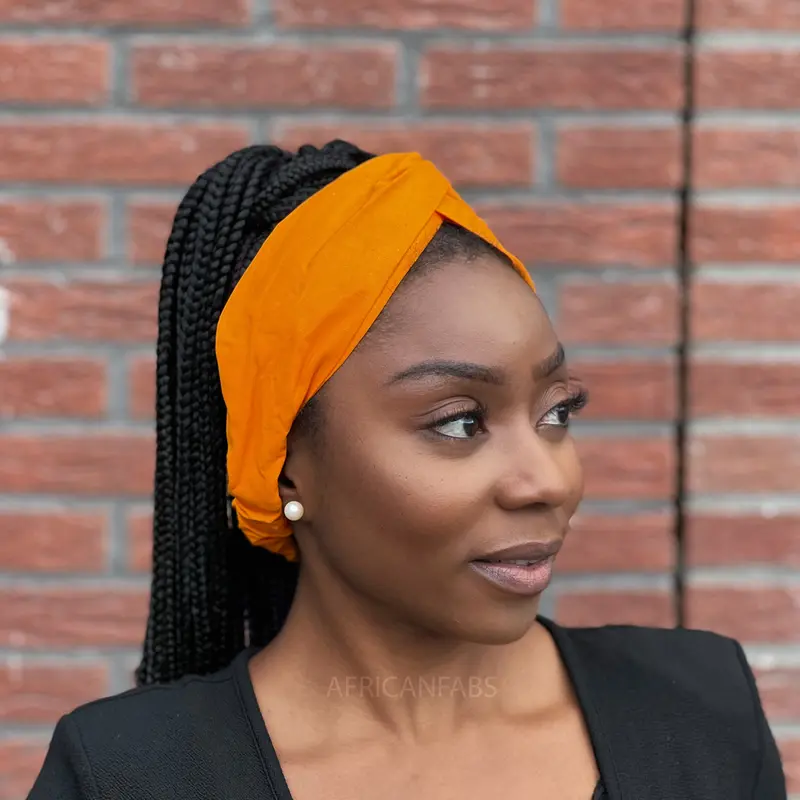 Orange-Yellow Twist Headband (Looser fit) - Adults - Hair Accessories