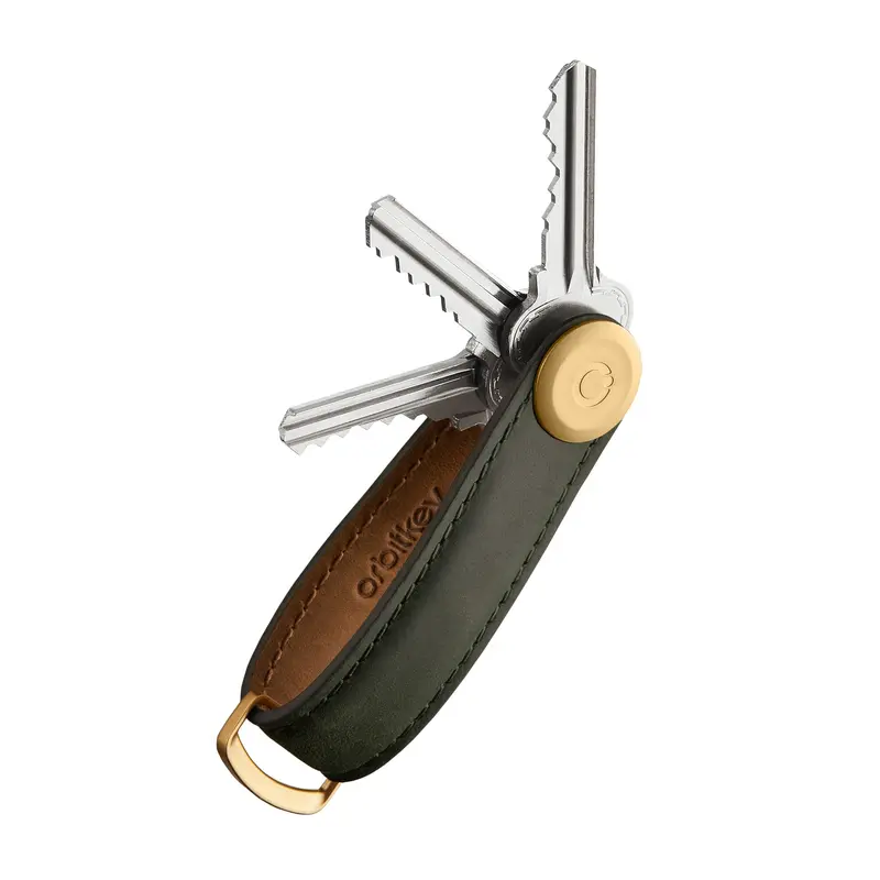 Orbitkey Key Organizer | Crazy Horse Leder Forest (Groen) | Sleutelhouder