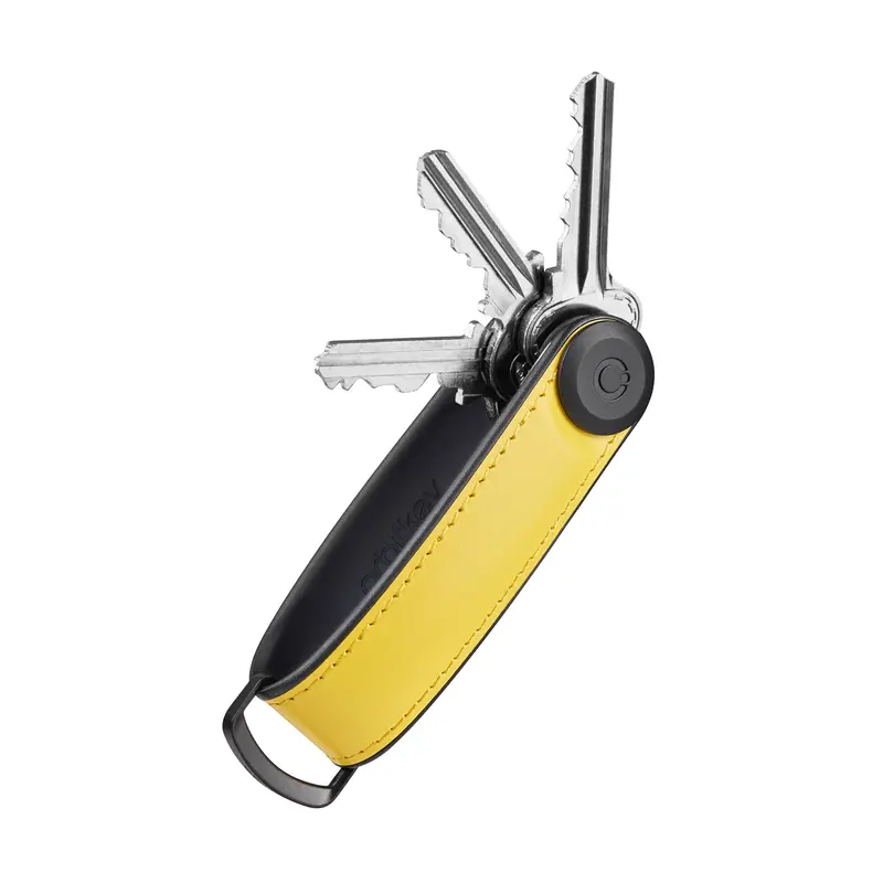 Orbitkey Key Organizer | Hybride Leder Sun (geel) | Sleutelhouder