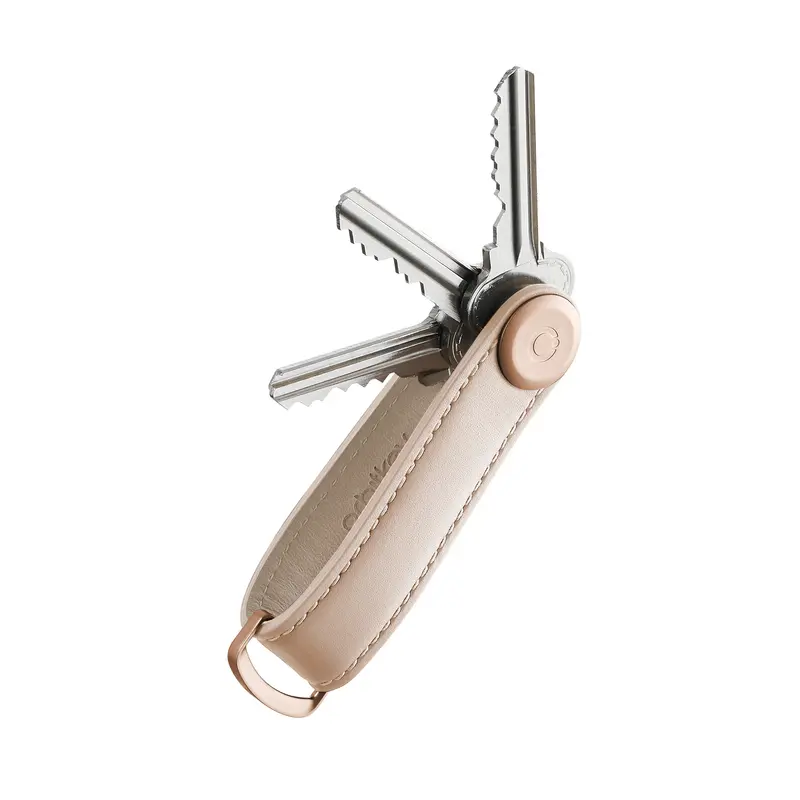 Orbitkey Key Organizer | Premium Leder Blush (roze) | Sleutelhouder