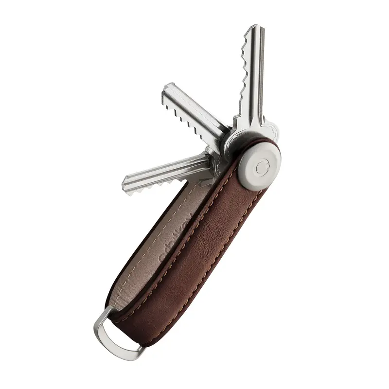 Orbitkey Key Organizer | Premium Leder Espresso (bruin) | Sleutelhouder