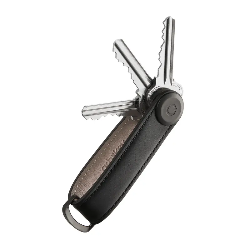 Orbitkey Key Organizer | Premium Leder Zwart | Sleutelhouder