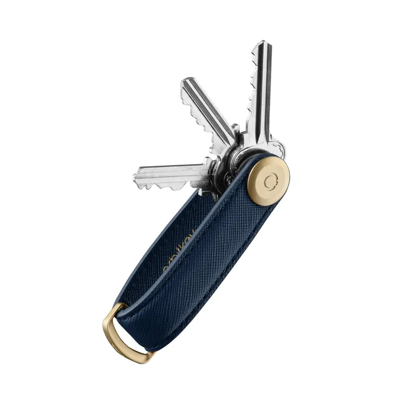 Orbitkey Key Organizer | Saffiano Leder Oxford Navy (blauw) | Sleutelhouder