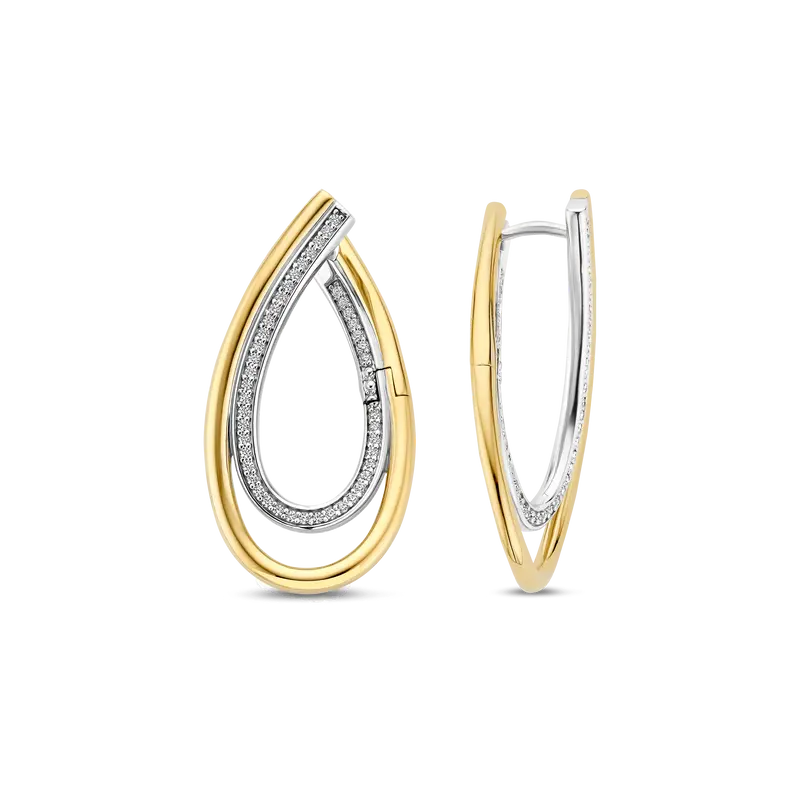 Organic Zirconia Earrings
