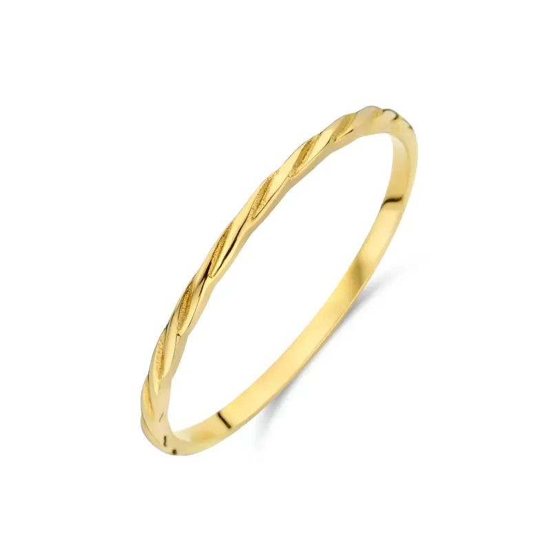'Orine' 14 karaat gouden gedraaide ring