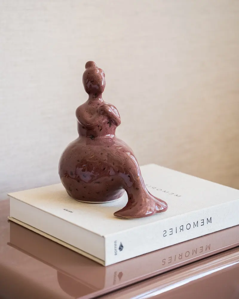 Ornament Zeemeermin Neri Bordeaux