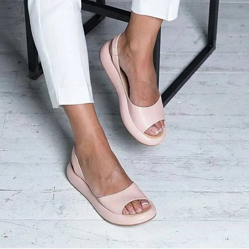Orthopädische Damen Komfortsandalen mit niedrigem Absatz – Livana
