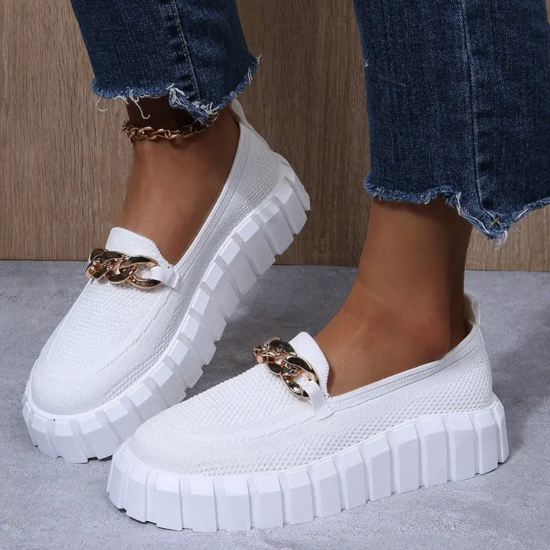 Orthopädische Damen Sportschuhe mit Plateau-Sohle - Mira Herbstedition