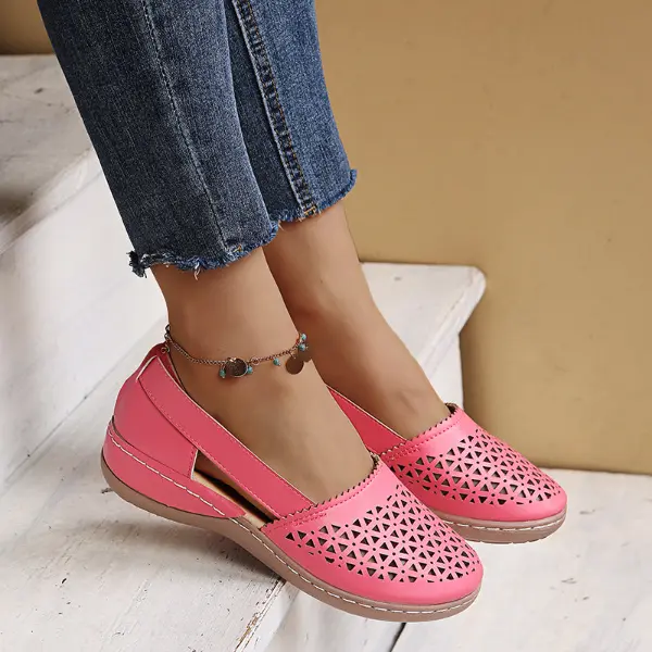 Orthopädische Herbst-Slipper mit Ausschnitten - Lena