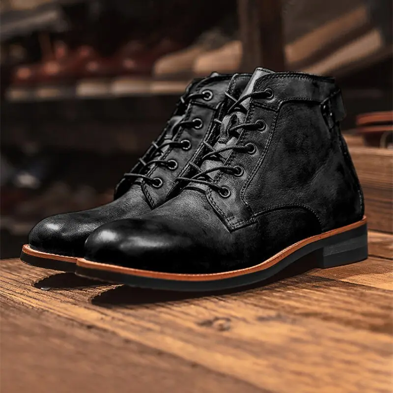Orthopädische Leder Herrenstiefel - Atlas Herbstedition
