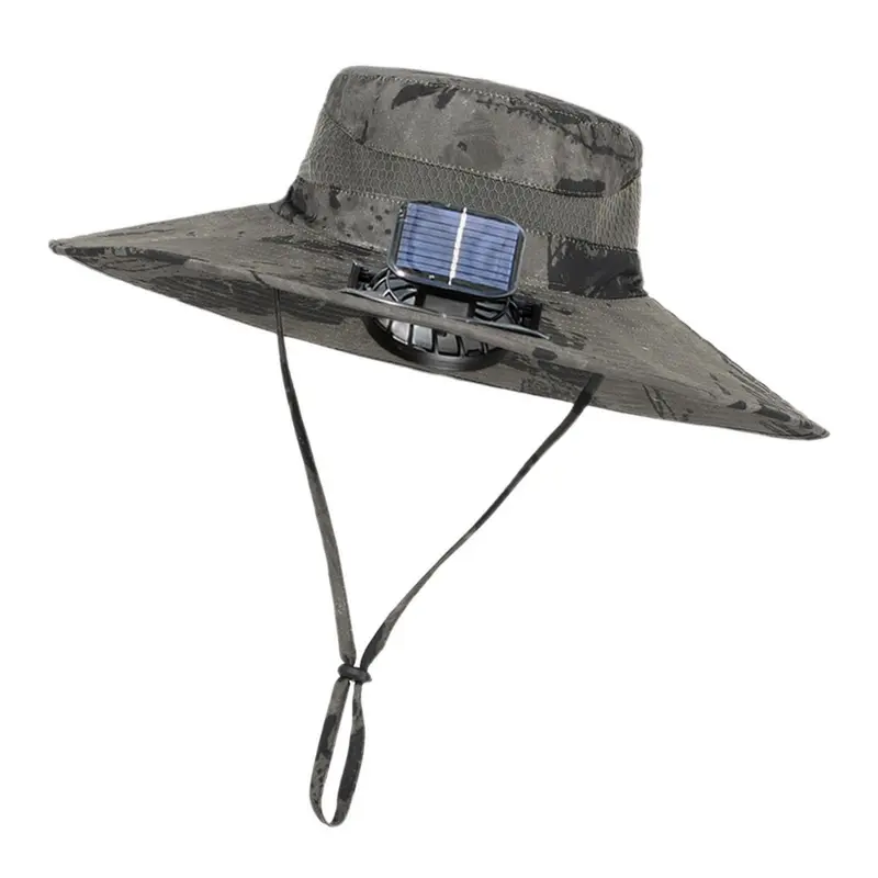 Outdoor-Sonnenhut mit integriertem Solarlüfter – CoolBreeze Solar