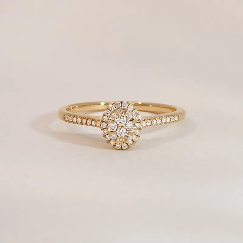 Oval Brilliant Diamond Ring