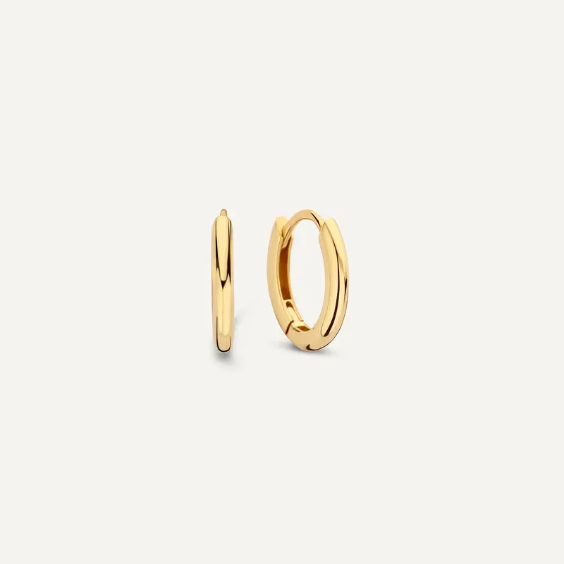 Oval Huggie Hoops (12mm)