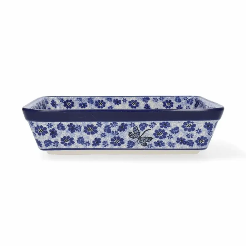 Oven dish rectangular 1880 dragonfly