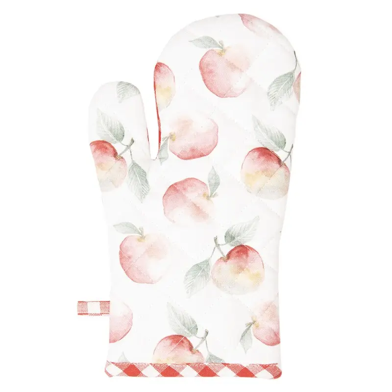 Ovenwant Appel rood wit 30x18cm