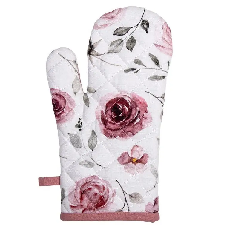 Ovenwant Rozen wit roze 30x18cm