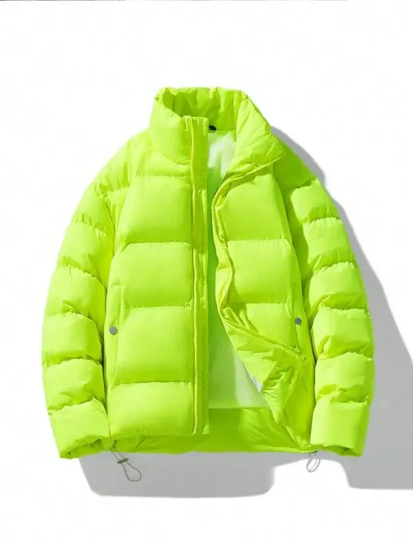 Oversize Fluoreszierende Herren-Winterjacke – Winterzauber von Vigoro