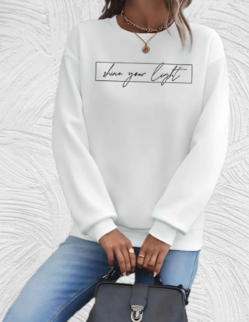 Oversized Damen Sweater mit Rundhalsausschnitt - Herbstzauber Luna