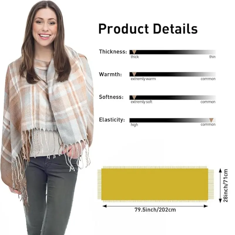Oversized Herbst Schal - GemütlichKaro