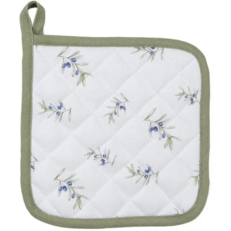 Pannenlap Olijven wit 20x20cm