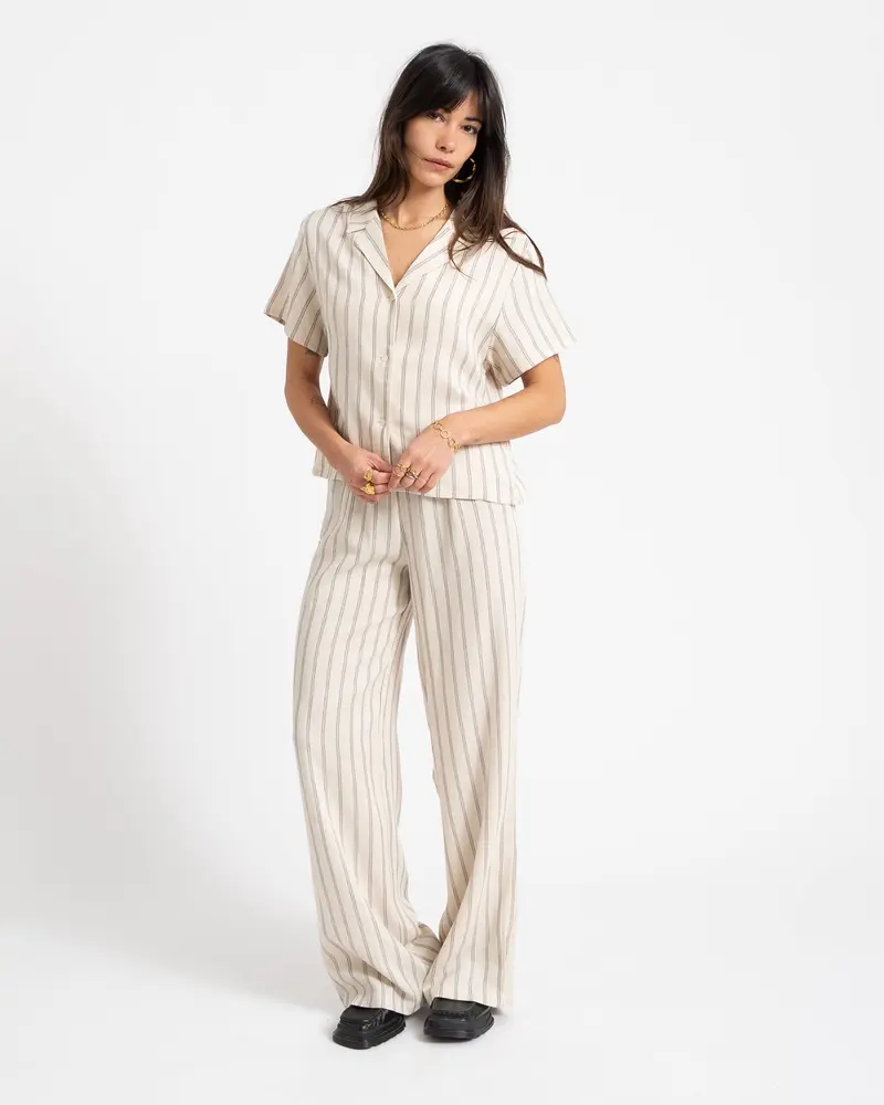 Pants Stripe Ecru