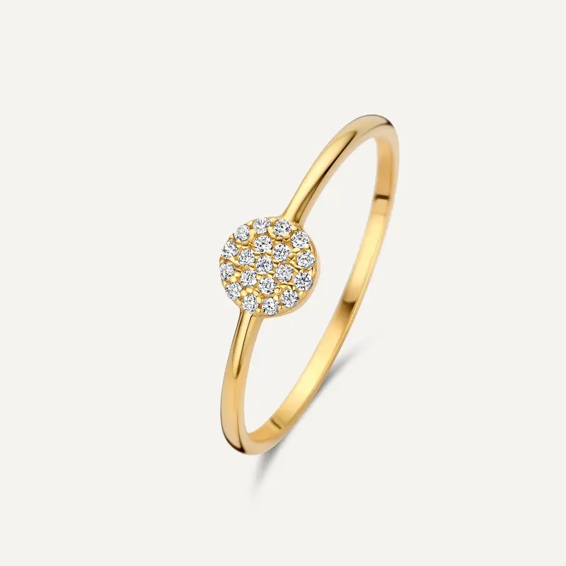 Pavé Cubic Zirconia Round Ring