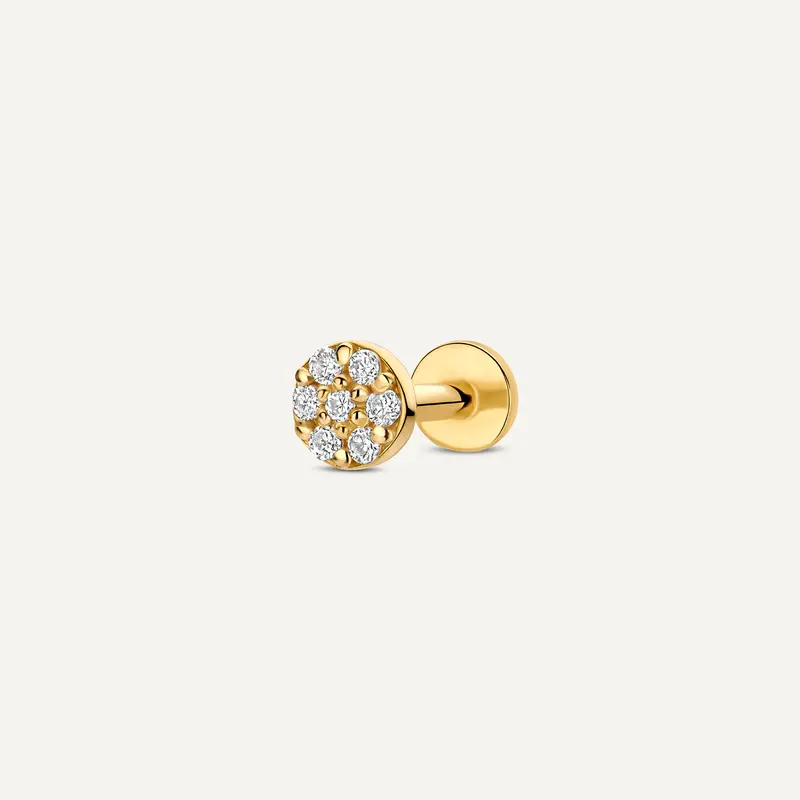 Pavé Diamond Round Piercing (0.04 ct)