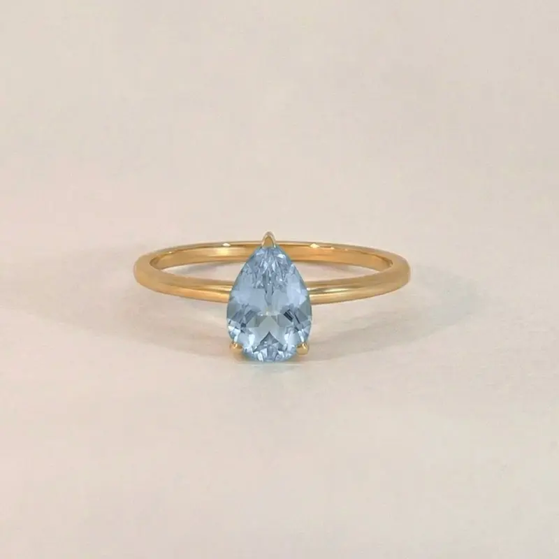 Pear Drop Topaz Ring