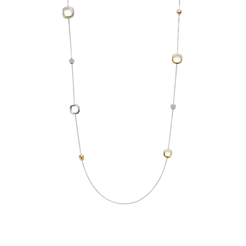 Pearl Cushion Charm Necklace