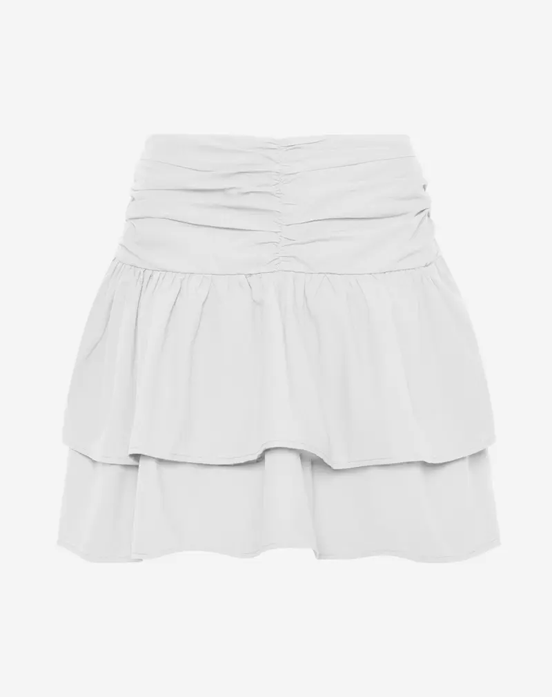 PEGGY POPLIN FRILL SKIRT WIT