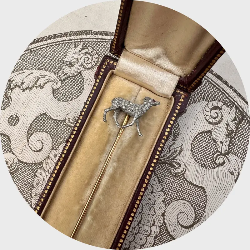 Platinum Young Deer / Hind Stickpin