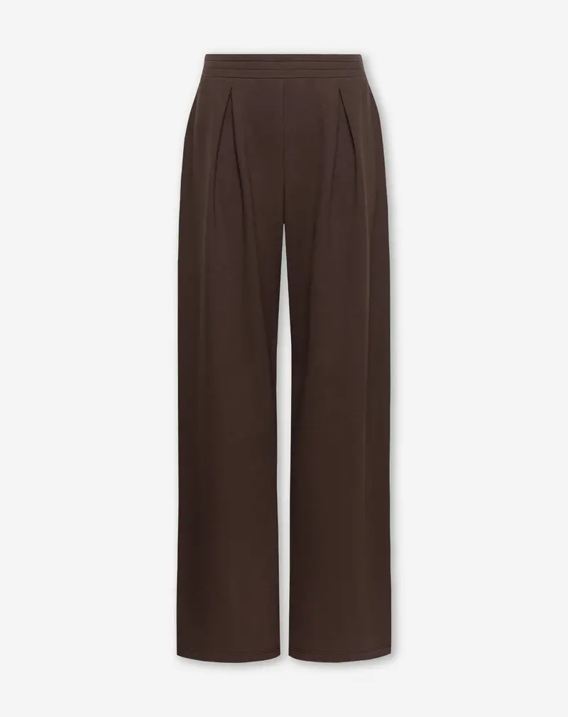 PLEATED WIDE LEG SWEAT PANTS TALL BRUIN