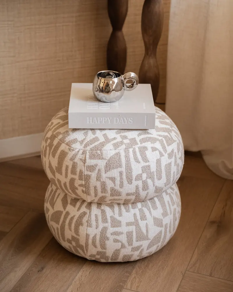 Poef Anic Pattern Sand