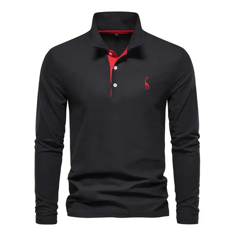 Poloshirt für Herren mit langen Ärmeln - Felix, Herbst 2025 Edition